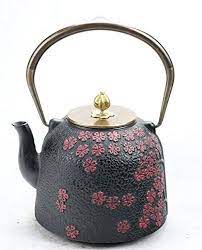 Fenjun South Japan Iron Teapot Japanese Iron Teapot Pure Hand Iron Pot Teapot Cherry Blossoms 1 4 L Tea Pots Cast Iron Tea Pot Tea Bowls