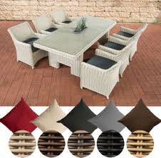 Poly Rattan Gartenmobel Sitzgruppe Sandnes 6 Stuhle Tisch 220 X 100 Cm Premiumqualitat 5 Mm Rund Geflecht Jetzt Be Gartenmobel Garten Polyrattan Essgruppe