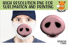 Made only with css, a border forms smoothly. Pig Nose Face Sublimation Design For Masks 574157 Sublimation Design Bundles