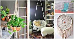 <br />made of cotton thread and wooden stick with bohemian style. 40 Awesome Diy Macrame Projects Diy Crafts