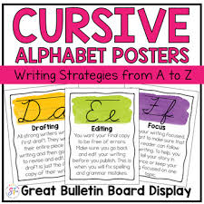These camp theme alphabet posters are perfect for your word wall, abc letter . Cursive Handwriting Poster Worksheets Teachers Pay Teachers