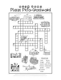 A new puzzle is published every day. Road Trip Places Picto Crossword Crossword English Activities English Lessons For Kids
