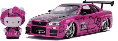Check spelling or type a new query. Amazon Com Jada Toys Hello Kitty 1 24 Nissan Skyline Gt R R34 Die Cast Car With 2 75 Hello Kitty Figure Pink Toys For Kids And Adults Toys Games