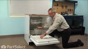 Now i when i put the rack back in it won't slide out all the way. Dishwasher Repair Replacing The Upper Rack Slide Ge Part Wd30x98 Youtube