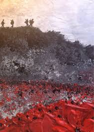 War Poppy Remembrance Soldier Original Painting Expressionism Impressionism Textured Impasto Art On Canvas Signed By P Poppy Art Expressionism Painting War Art