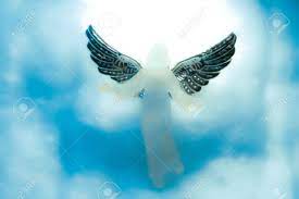 Angel In Heaven With Clouds Around OmAngel In Heaven With Clouds All Around  Stock Photo, Picture And Royalty Free Image. Image 12584616.