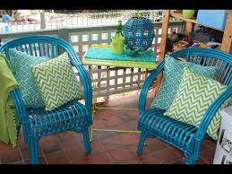 Chairs Painted In Rustoleum Lagoon And Table In Key Lime Outdoor Furniture Makeover Patio Chairs Outdoor Furniture Sets