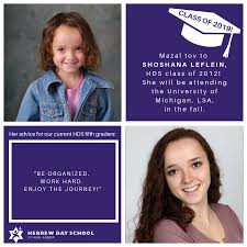 Time for today's #seniorcelebration post featuring Shoshana Leflein!