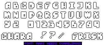 An accurate, yet highly customizable, undertale text box generator. Pixilart Ut Mars Needs Font Generator By Leobars17