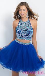 Blush Two Piece Homecoming Dress At Promgirl Com Two Piece Homecoming Dress Piece Prom Dress Homecoming Dresses