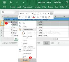 To view other cells, double click on the red part shown in the left in the snapshot. How To Hide Unhide Entire Row Or Column In Excel 2016 Password Recovery
