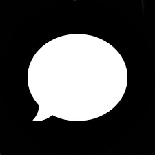 Black Messages Icon Ios Icon App Icon Widget Icon