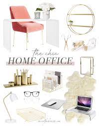Get the look of this feminine home office with chic office decorating ideas. Jaime Shrayber The Chic Home Office Decor The Real Fashionista