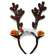 A headband that looks like stubby reindeer antlers. Nornovelties Christmas Reindeer Antlers Headband For Holiday Party Or Rudolph Santa Costume Buy Products Online With Ubuy Nigeria In Affordable Prices B07h3bh3km