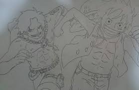 Ace Drawing One Piece Drawing Art Ideas