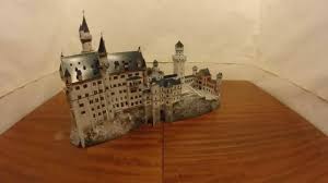 Famous neuschwanstein medieval castle germany. Neuschwanstein Castle 3d Paper Puzzle 360 Youtube