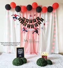 Salah satu produk terbaik dari kami adalah kue ulang tahun spiderman di jakarta. Jual Backdrop Dekorasi Ulang Tahun Happy Birthday 1 Set Paket Tirai Pesta Anak Paket Spiderman Terbaru Juni 2021 Blibli