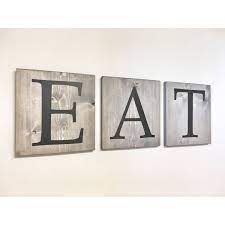 Rustic Wooden Farmhouse Wall Kitchen Eat Sign Wall Hangings Etsy Eat Sign Wood Decor Kitchen Art