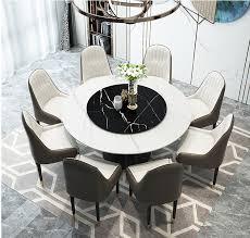 Contemporary home decor, much like high fashion, has plenty of replicas and almost no substance. Rock Plate Round Dining Table With Turntable Marble Round Dining Table And Chair Combination Post Modern Dining Table For 8 Peop Dining Room Sets Aliexpress