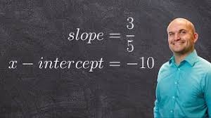 Jun 12, 2020 · use the slope intercept formula to find the slope: Writing An Equation Given The Slope And X Intercept Youtube