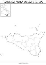 La mappa michelin di sardegna: Cartina Muta Fisica E Politica Della Sicilia Da Stampare Fogli Di Esercizi Di Matematica Attivita Geografia Sicilia