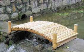 6 Bamboo Footbridge With Posts 32 W X 72 L 245 15 Freight Mastergardenproducts Bamboo Diy Bamboo Furniture Diy Bamboo Projects