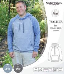 Walker classic raglan hoodie for men (PDF)