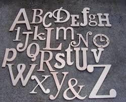 Alphabet Letters Set Wood Numbers Wood Letters Wall Decor Etsy Wood Letter Wall Decor Wooden Wall Letters Abc Wall
