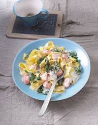 Bandnudeln Mit Frischem Spinat Und Lachs Von Die Flinke Chefkoch Rezepte Frischer Spinat Lachs Spinat Nudeln