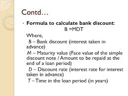 Bank discounts are an example of a bank charge that is made for payment of a note at some point prior to maturation. Lesson 5 Simple Discount Note Ppt Download