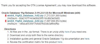 Oracle database 11g release 2 is composed of two files, file 1 and file 2, in order to fully install the software correctly you need to download both. How To Download Oracle 11g 12c