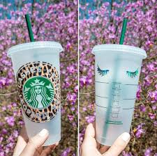 Lashes Leggings Leopard Custom Starbucks Coffee Cold Cup Svg Etsy In 2020 Custom Starbucks Cup Starbucks Starbucks Cups