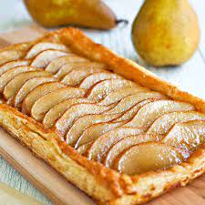 Ginger Pear Puff Pastry Tart Fork Knife Swoon Puff Pastry Tart Desserts Puff Pastry Recipes