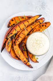 Crispy on the outside and soft on the inside. Grilled Sweet Potato Wedges Eating Bird Food