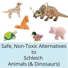 Safe Non Toxic Alternatives To Schleich Animals Dinosaurs The Modern Mindful Mom Animals Schleich Animal Figurine Toys