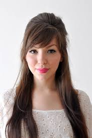 Curly ponytail with straight bangs 15 Hairstyles With Bangs For Short Medium And Long Hair Southern Living