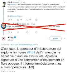 Vu que free ne semble plus très actif sur le sujet depuis qu'il a mis toutes ses économies dans son réseau mobile, j'ai donc décidé de passer chez orange très rapidement! Le Fai Qui Installe La Fibre Dans Votre Immeuble N A Aucune Exclusivite Macgeneration