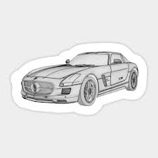 Today i'll show you how to draw mercedes benz amg vision gran turismo. Mercedes Benz Sls Amg Mercedes Benz Sticker Teepublic
