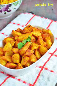 Potato Fry Recipe Crispy Aloo Fry Recipe Easy Potato Recipes Best Vegetable Recipes Cooking Recipes Vegetable Casserole Recipes