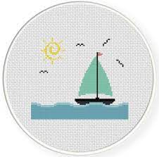 Maybe you would like to learn more about one of these? Sunny Sailboat Cross Stitch Pattern Cross Stitch Patterns Cross Stitch Cross Stitch Designs