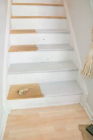 If decorating your risers is too big of a commitment to make, another option is to pick a riser color that contrasts with the tread, like white risers with dark love this post, kim! How To Refinish Stairs That Were Carpeted Cuckoo4design
