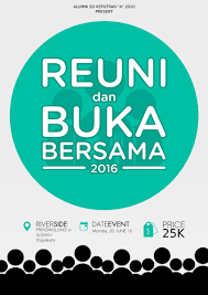 Hehe, oke topik kali ini adalah tentang desain atau design. Poster Buka Bersama Lukisan