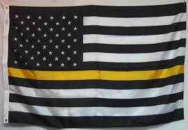 Black American Flag With Yellow Stripe Meaning The Thin Blue Line Flag Nypd Flag Police Lives Matter Flags