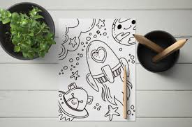Download Space Ship Coloring Book For Kdp Graphic By Stanosh Creative Fabrica
