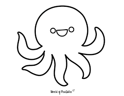 Octopus coloring pages are suitable for preschool and kindergarten children as well as toddlers. 100 Easy Coloring Pages For Kids World Of Printables