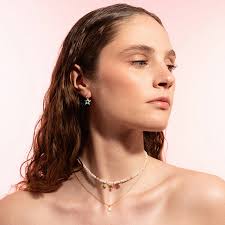 Collana donna Rue des Mille in argento 925 e perle 3 stelle GR-023 3ST