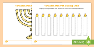 Flowers communicate with each other. Hanukkah Menorah Cutting Skills Worksheet Ks1 Years 1 2