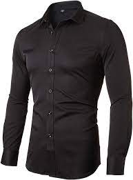 Select the department you want to search in. Fly Hawk Mens Dress Shirts Slim Fit Long Sleeves Elastic Bamboo Fiber Button Down Shirts At Amazon Men S Clothing Store