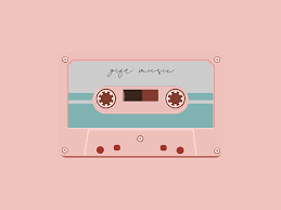 Black and gray cassette tape leaned on wall, analog, audio, blur. Cassette Tape Music By Gi Ft Dribbble Kartu Catatan Inspirasi Desain Web Gambar