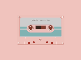 Cassette wallpapers, backgrounds, images— best cassette desktop wallpaper sort wallpapers by: Cassette Tape Music By Gi Ft Dribbble Kartu Catatan Inspirasi Desain Web Gambar